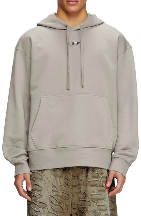 Oversize Metallic Logo Hoodie