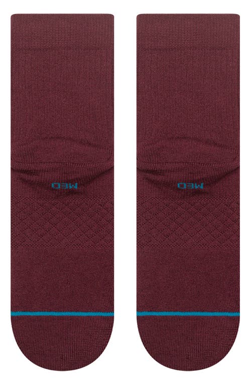 Stance Icon Quarter Socks In Burgundy