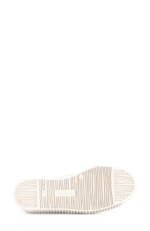 Gabor Bow Knit Sneaker In Neutral