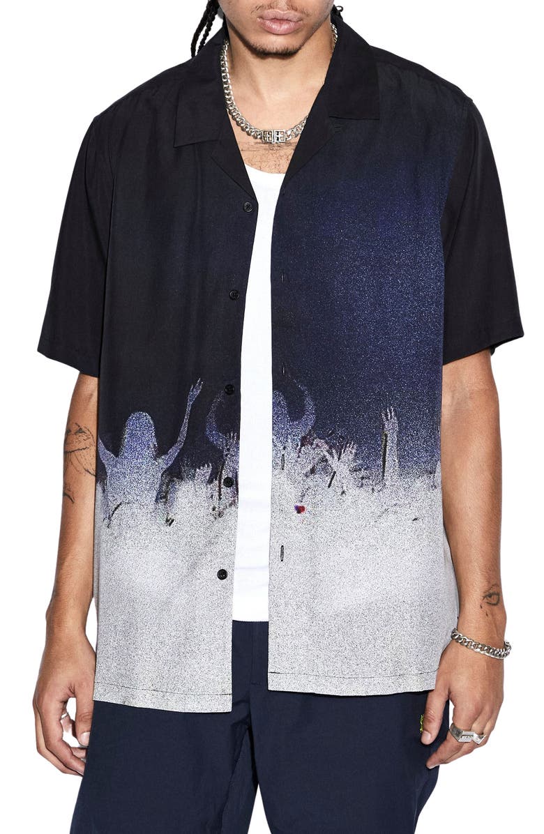 Ksubi Dance Klass Resort Short Sleeve Button-Up Shirt, Main, color, 