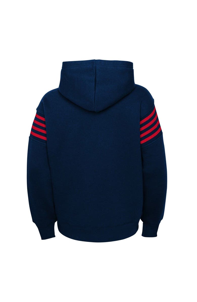 Outerstuff Youth Navy New England Patriots The Champ Is Here Pullover Hoodie, Alternate, color, 