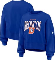 Nike Women's Nike Royal Denver Broncos Oversized Phoenix Fleece Sweatshirt