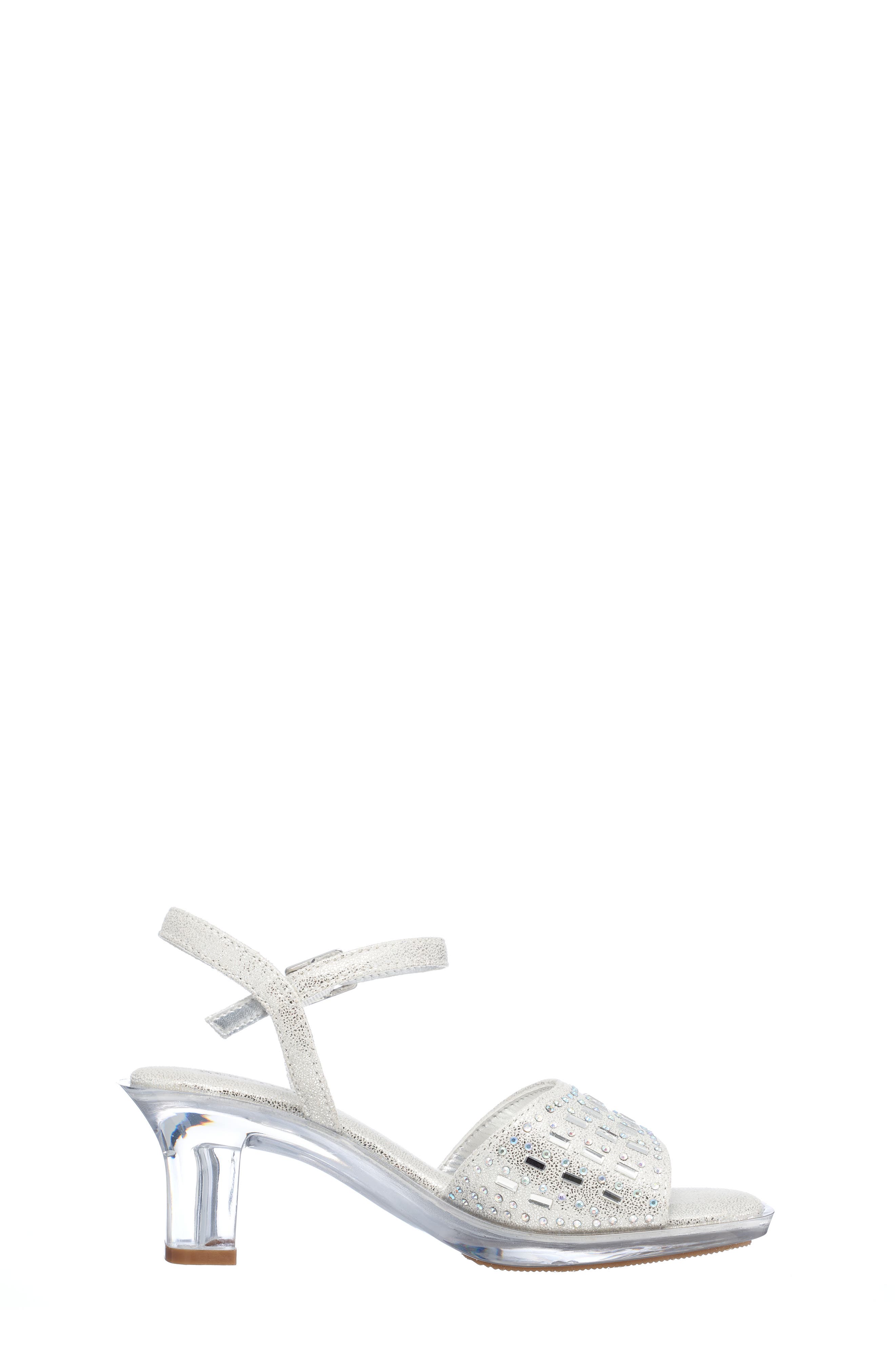 Kenneth Cole Kids' Cinderella Shine Sandal, Alternate, color, Silver