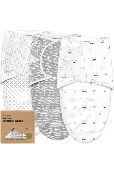 3-Pack Soothe Swaddle Wraps