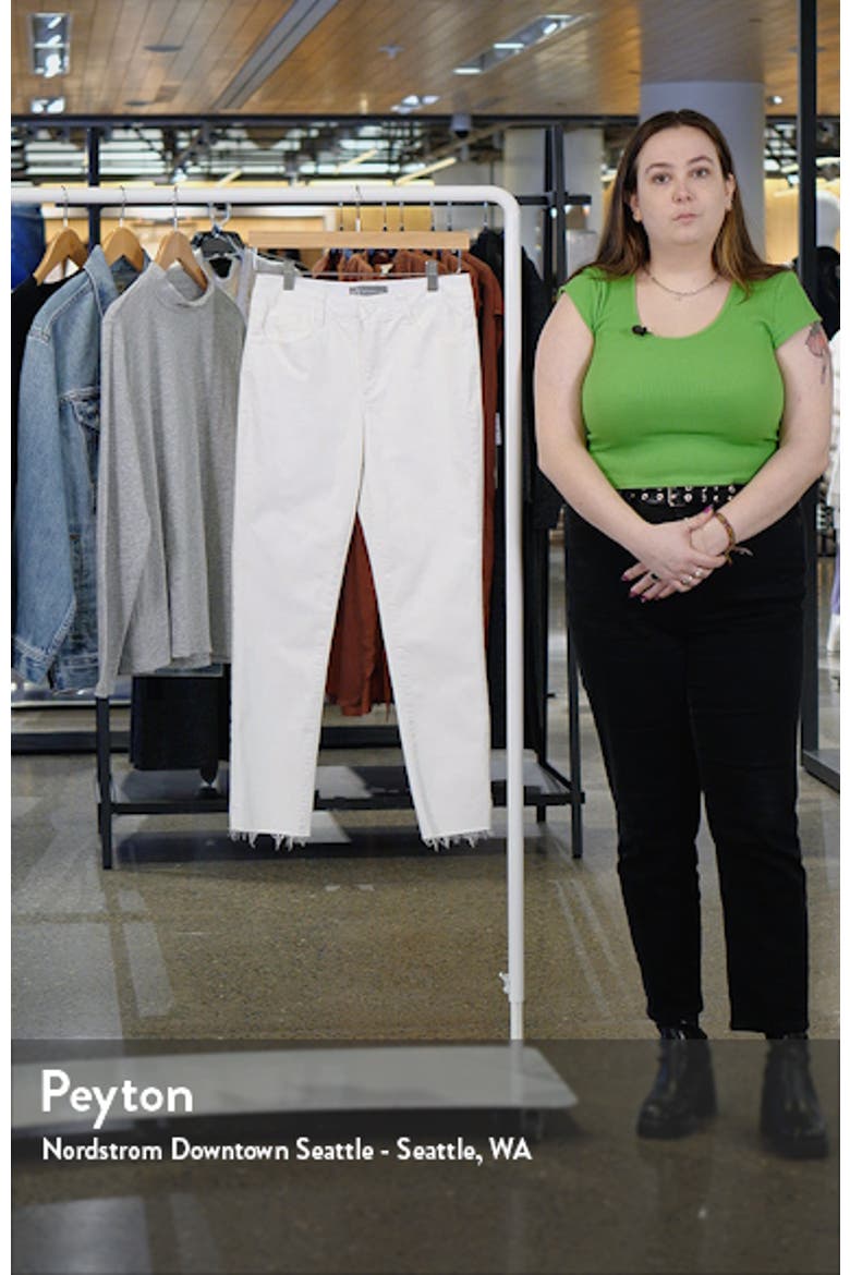 'Ab'Solution CoolMax® High Waist Raw Hem Skinny Jeans video