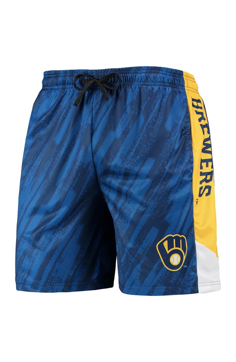 FOCO Men's FOCO Navy Milwaukee Brewers Static Shorts, Alternate, color, 