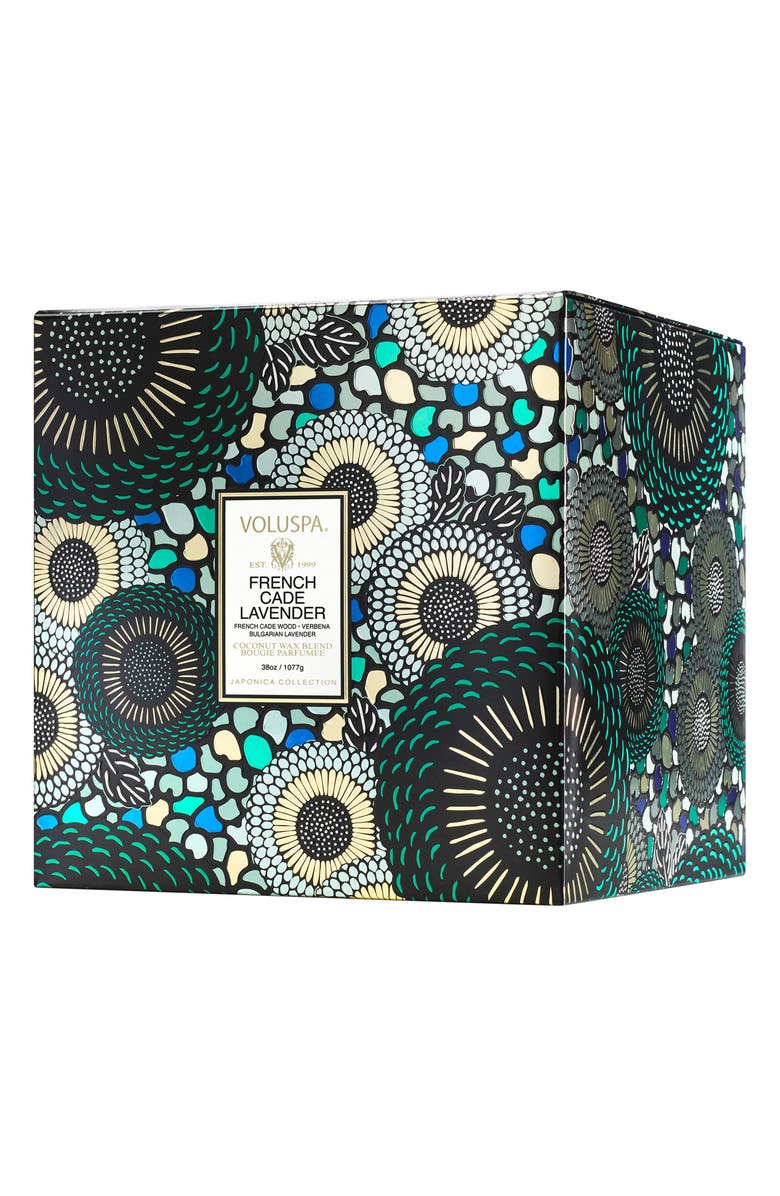 Voluspa French Cade Lavender Three-Wick Hearth Candle, Alternate, color, 