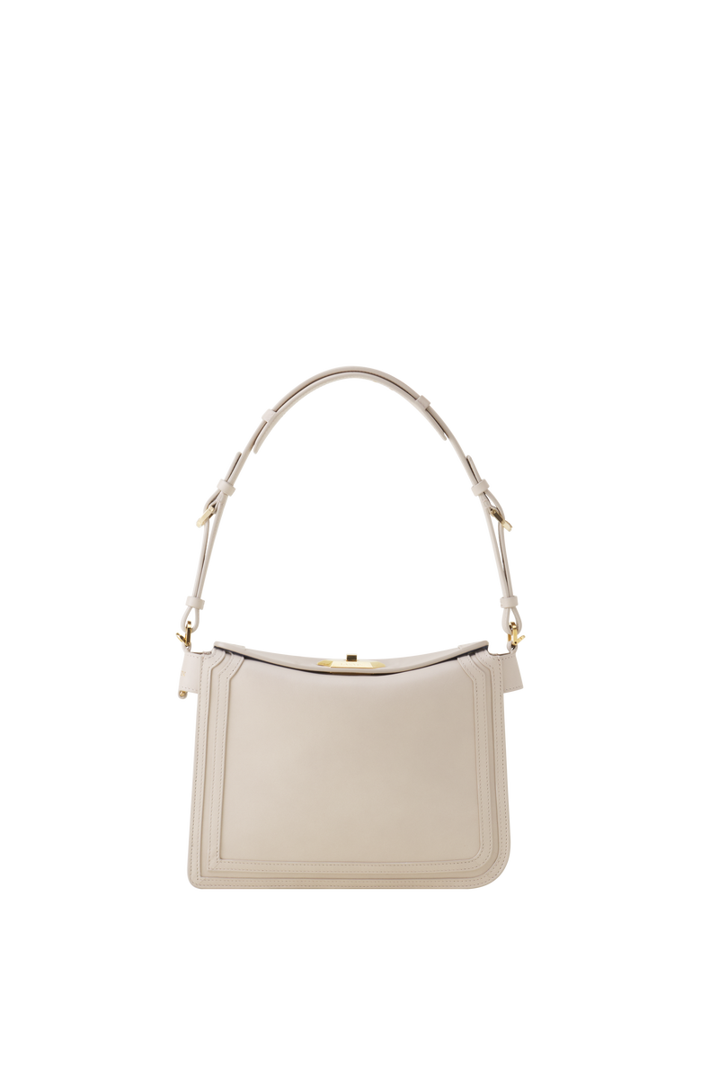 Lanvin Compagnon Small Asymmetrical Bag In Leather Lanvin, Main, color, Beige