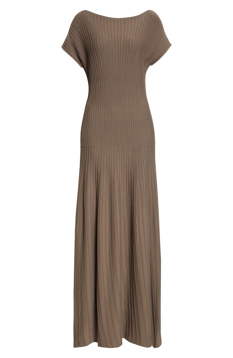 Lafayette 148 New York Ottoman Stitch Drop Waist Maxi Dress, Alternate, color, 