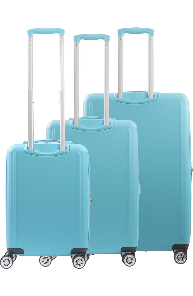 Tommy Bahama 3-Piece Hardside Luggage Set with 3D Pineapple 30", 26" & 21.5" Spinner Suitcases, Alternate, color, Blue