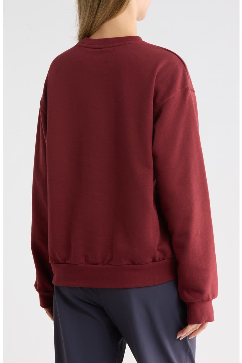 Evolution Simple Dome Oversized Sweatshirt, Alternate, color, SUMAC