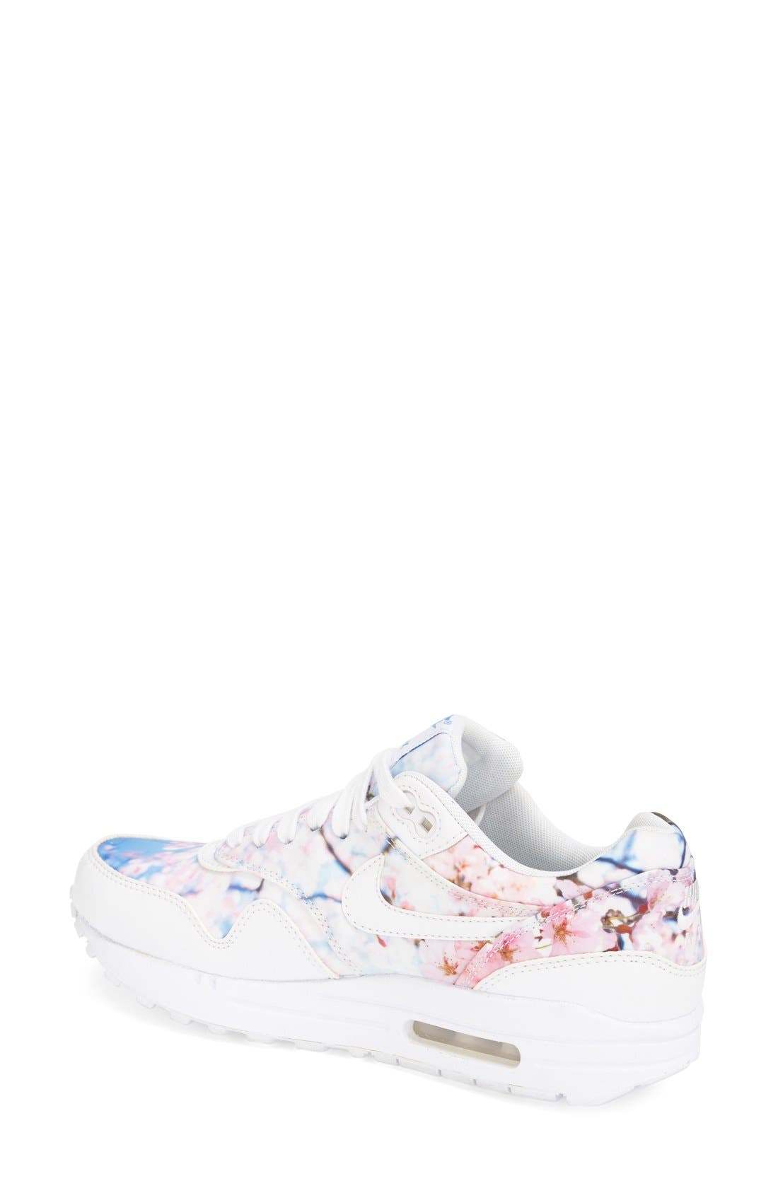 'Air Max 1 Jacquard' Sneaker, Alternate, color, WHITE/ BLUE