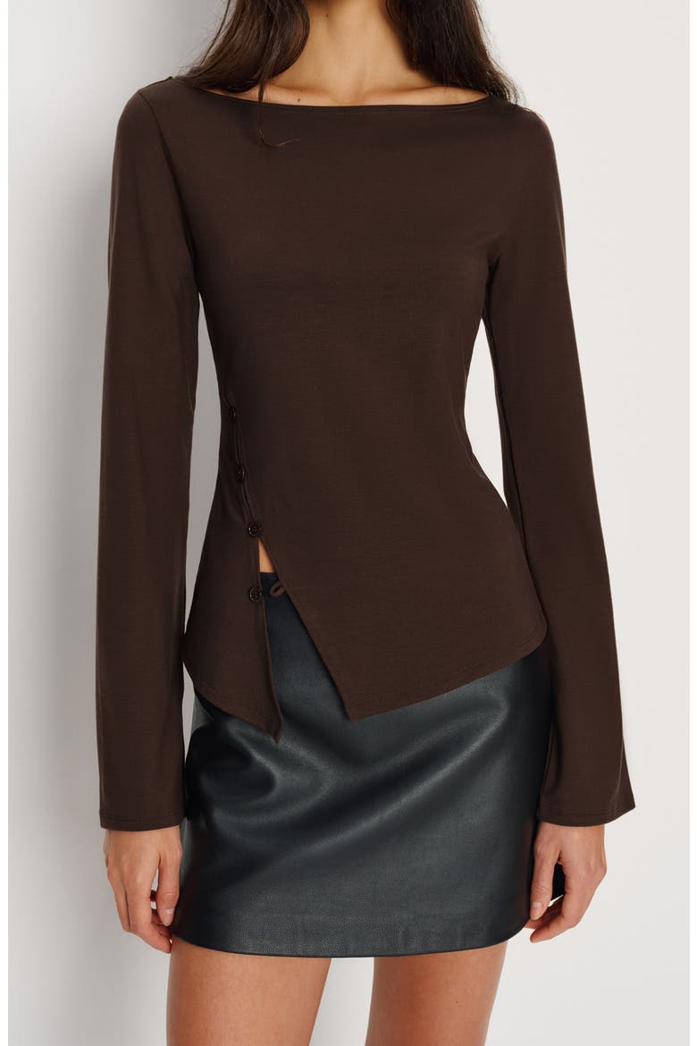 Nicola Knit Top, Main, color, MOLE