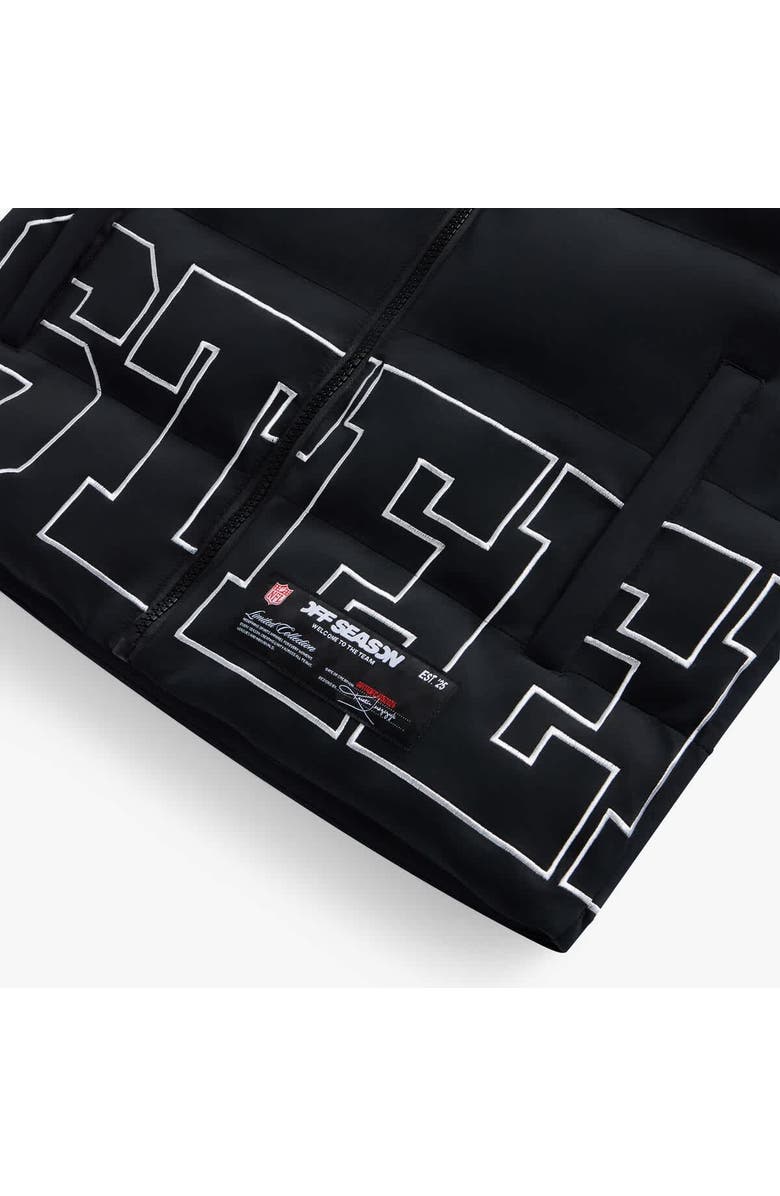 Off Season Unisex  Black Pittsburgh Steelers Team Puffer Vest, Alternate, color, Black