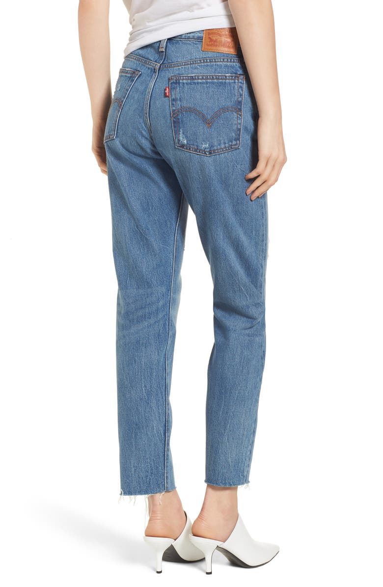 Levi's<sup>®</sup> Wedgie High Waist Crop Jeans, Alternate, color, 
