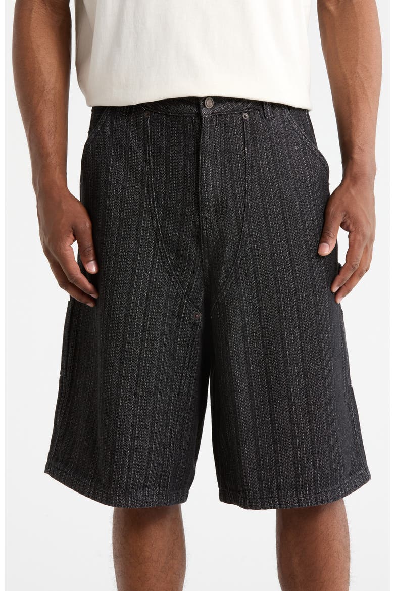 Gears Denim Carpenter Shorts, Main, color, BLACK