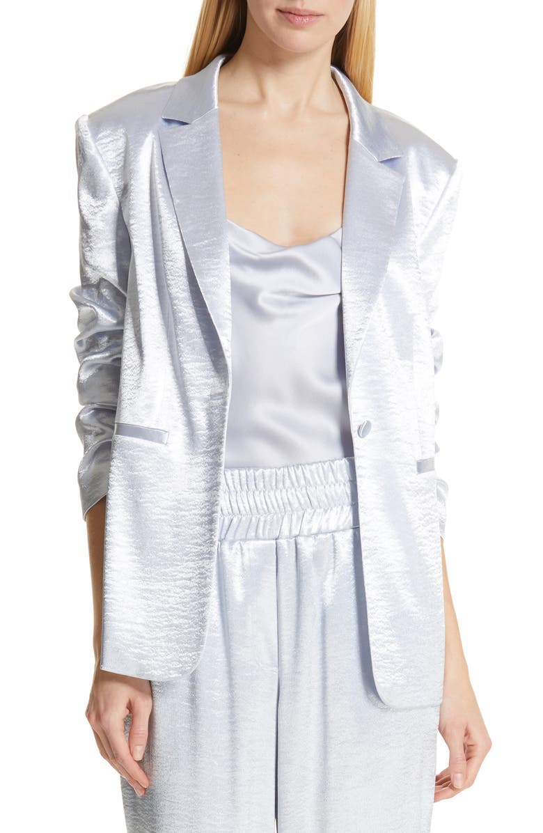 Cinq à Sept Kylie Hammered Satin Jacket, Main, color,