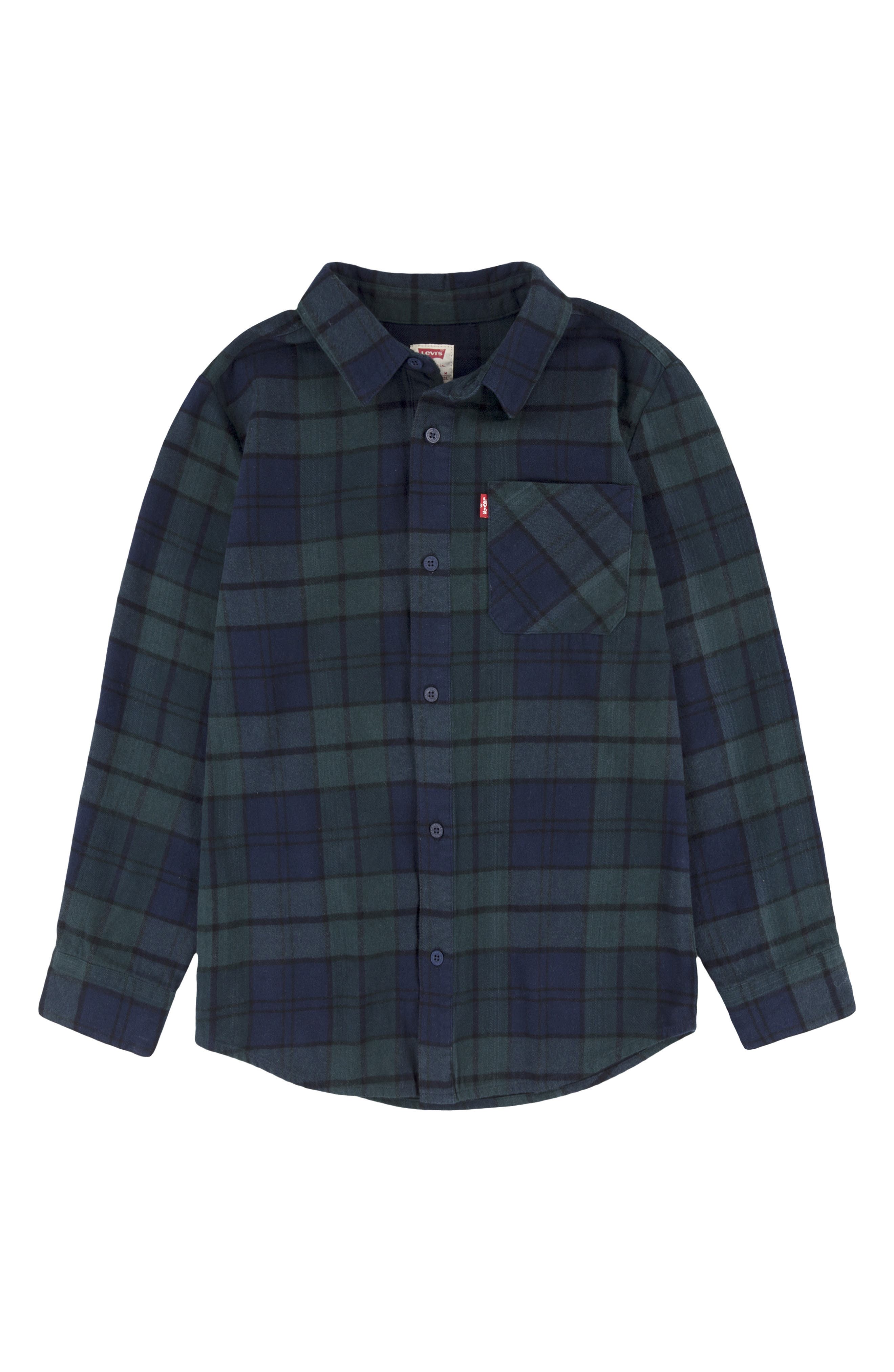 levi's Kids' Flannel Shirt in Sycamore 