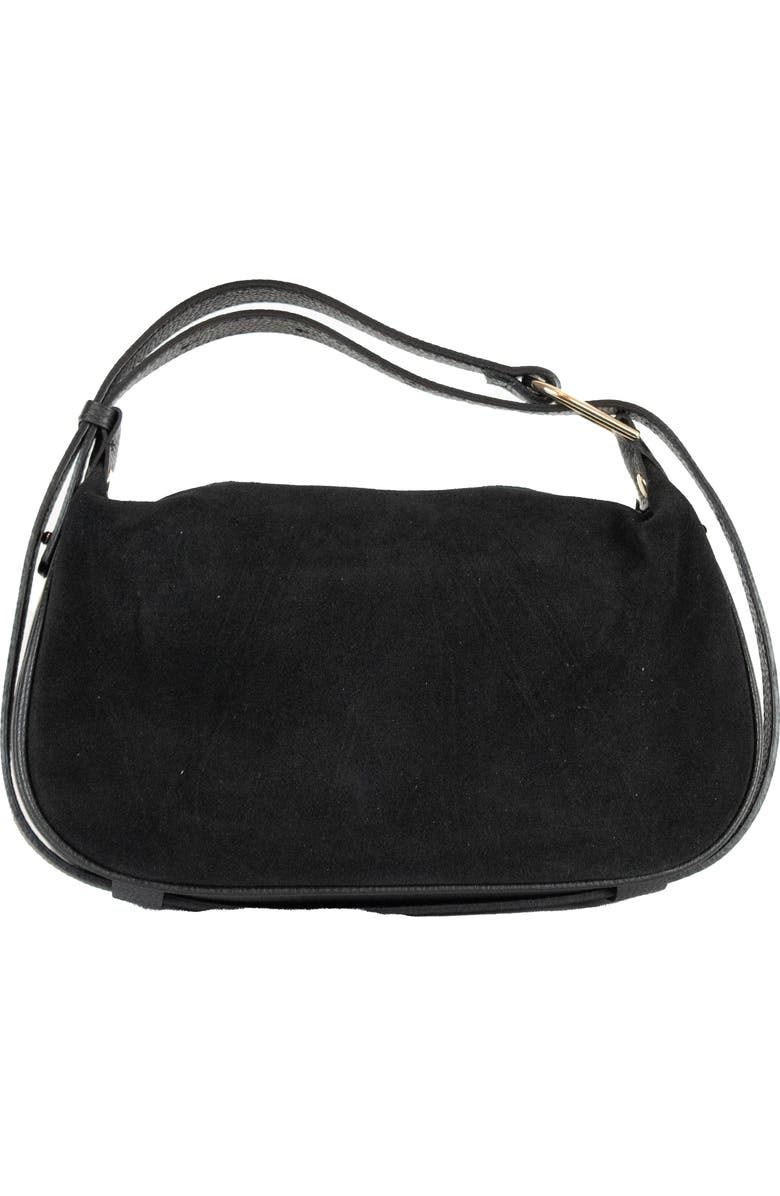 Persaman New York Lana Suede Shoulder Bag, Main, color, Black