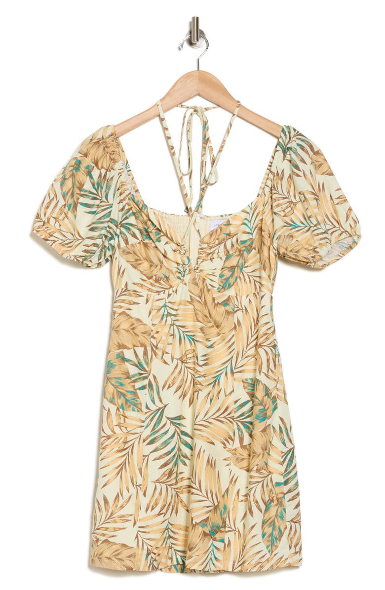 Lost + Wander Anafi Palm Minidress, Alternate, color,