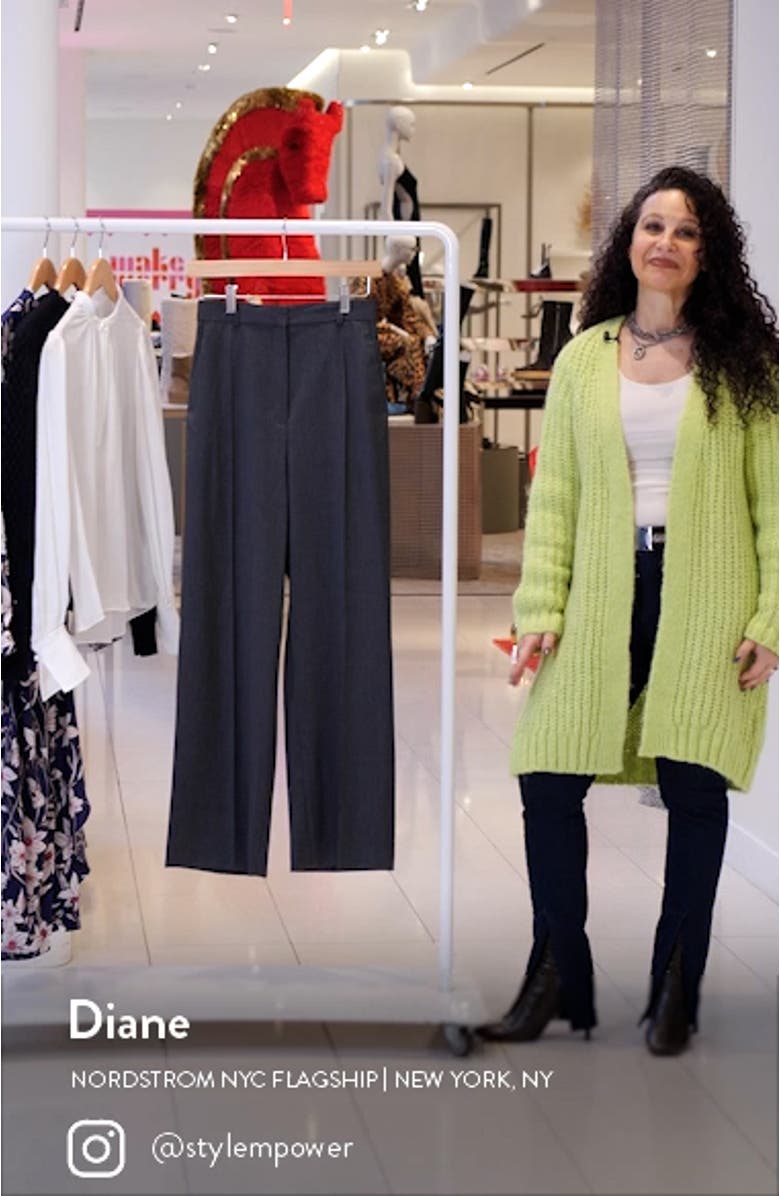 Wide Leg Wool Trousers, sales video thumbnail