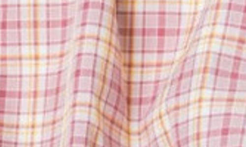 Shop Edikted Plaid Low Rise Bubble Microskort In Pink