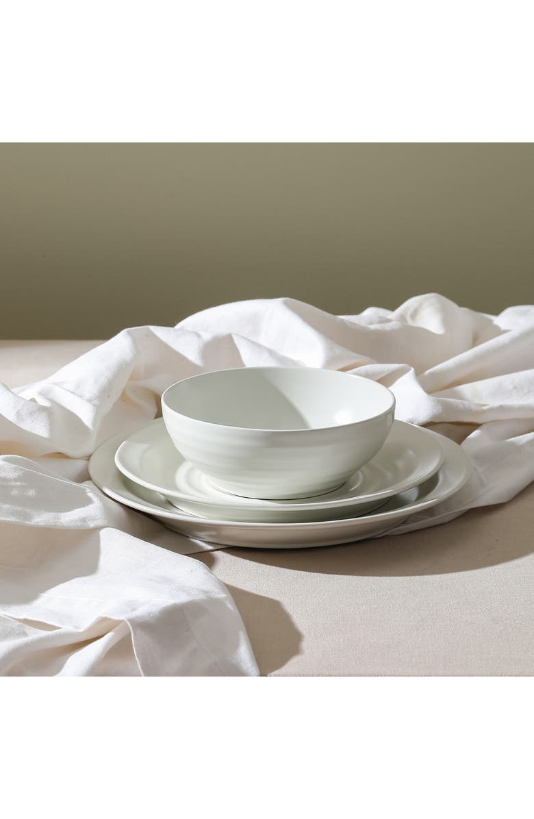 Stone Lain Orbit Stoneware 4-Piece Salad Plate Set, Alternate, color, White