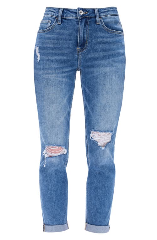Bayeas High Rise Distressed Relaxed Boyfriend Jeans