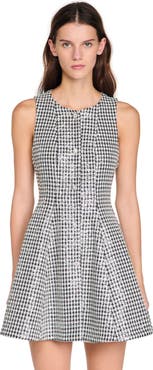SANDRO Tweed and sequin short dress