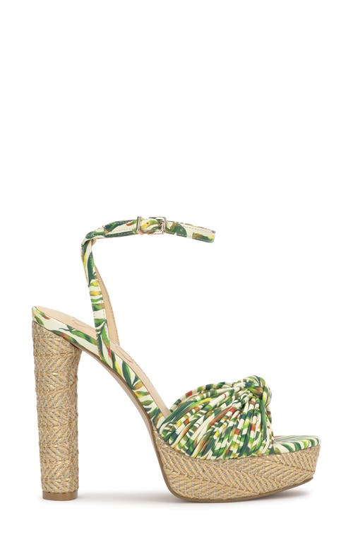 Jessica Simpson Immie Platform Sandal In Green Multi