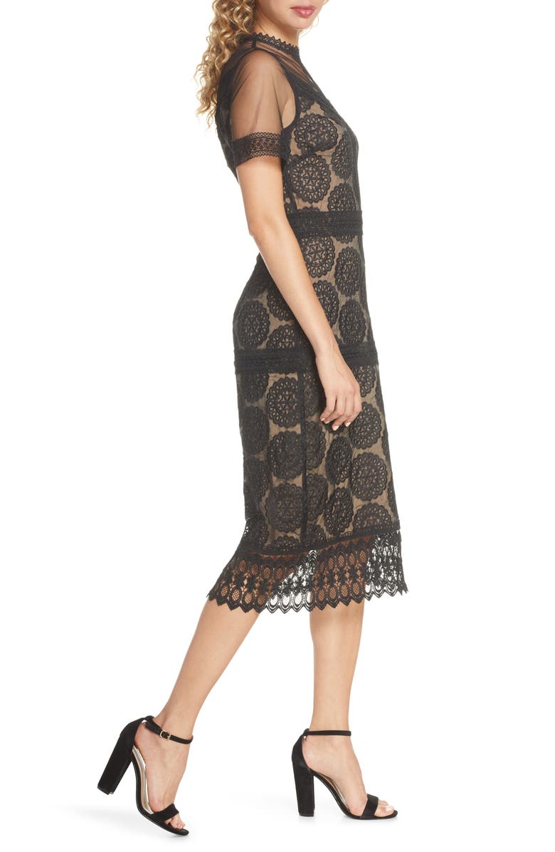 Chelsea28 Lace Midi Dress, Alternate, color, 