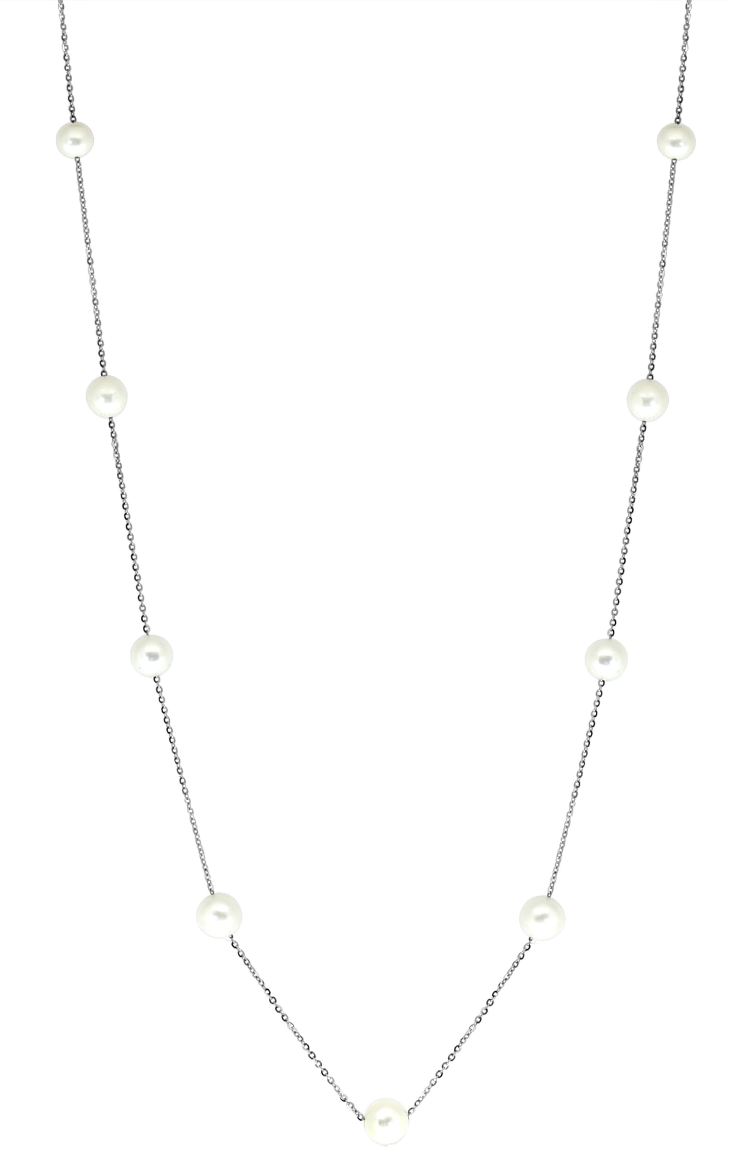 EFFY Sterling Silver & 6-7mm Cultured Freshwater Pearl Necklace