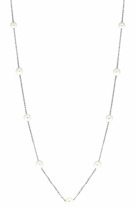 EFFY Sterling Silver & 6-7mm Cultured Freshwater Pearl Necklace