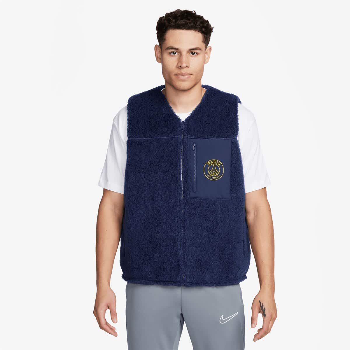 nike blue vest mens