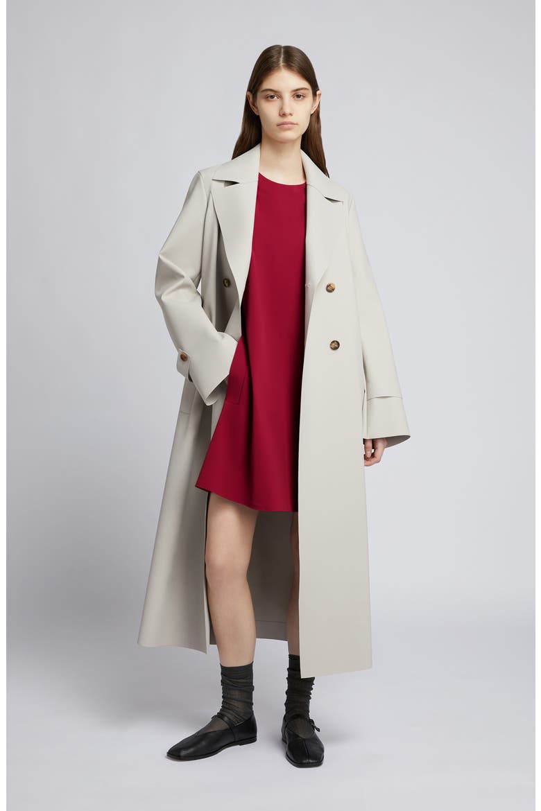 Pigna Jersey Shift Dress, Alternate, color, DARK RED