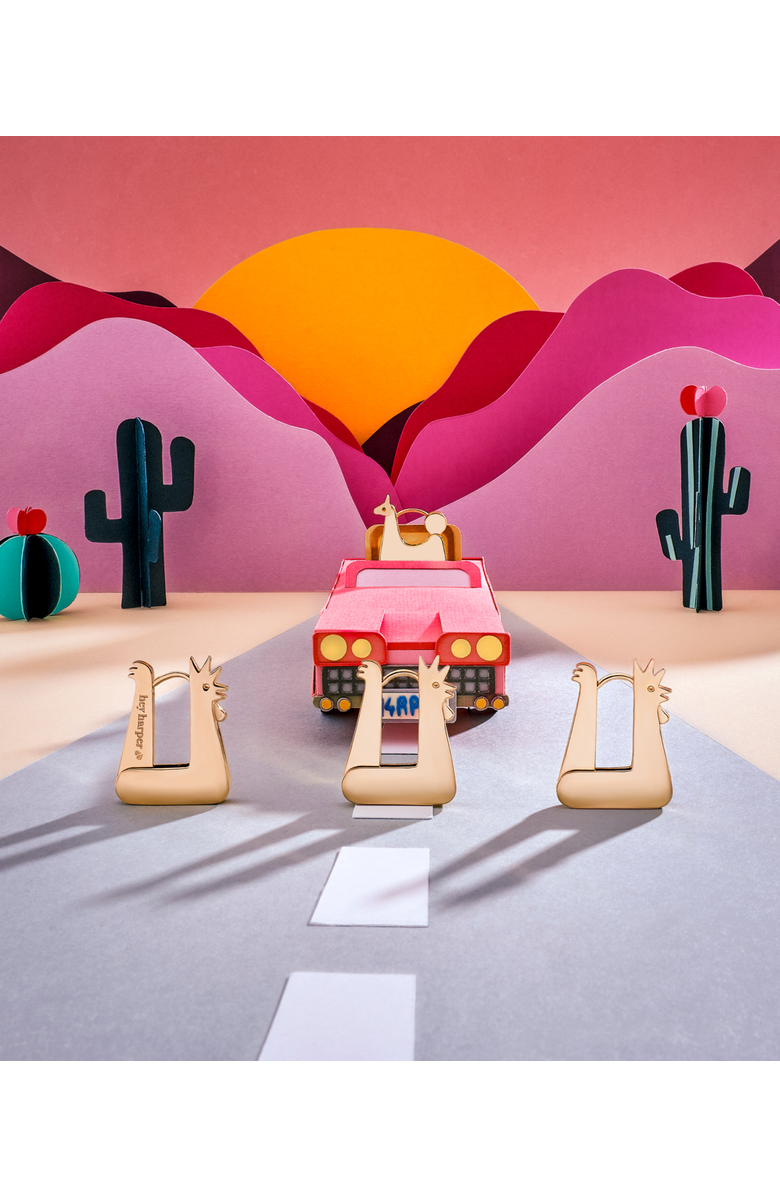 Hey Harper Galo Chicken Earrings, Alternate, color, Gold