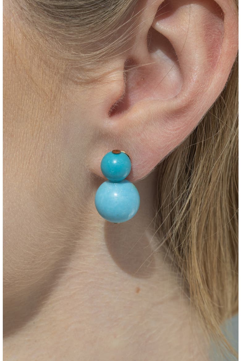 Cara Drop Earrings, Alternate, color, TURQUIOISE