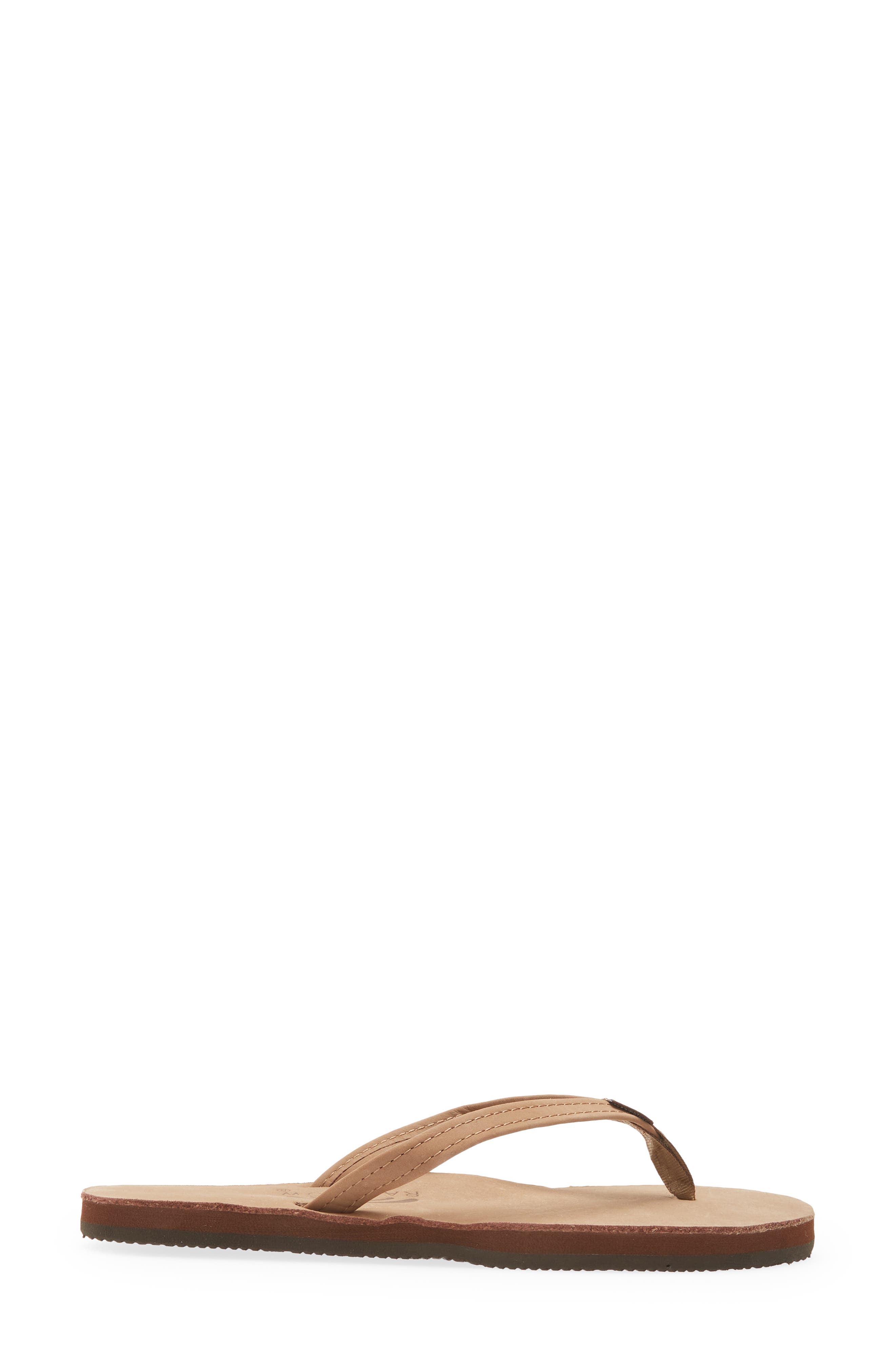 Rainbow<sup>®</sup> Rainbow Narrow Strap Sandal, Alternate, color, Black Forest Brown