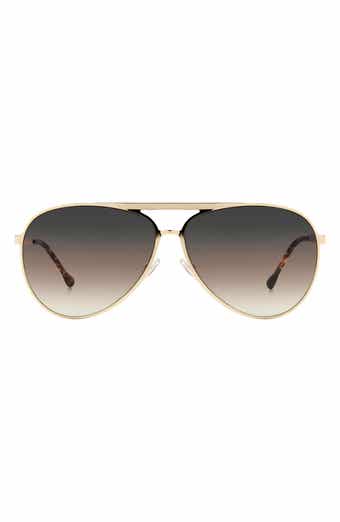 62mm Gradient Aviator Sunglasses