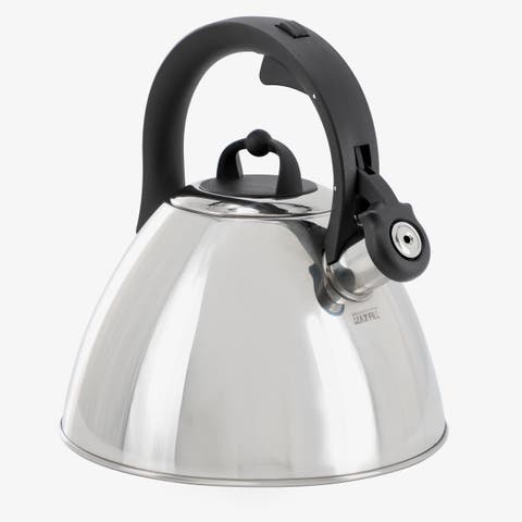 Starsbury 2.1 Quart Stainless Steel Whistling Tea Kettle with Stay-Cool Handles