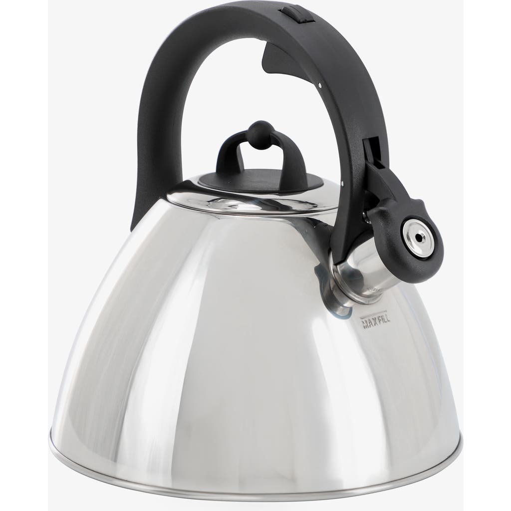 Mr Coffee Mr. Coffee Starsbury 2.1 Quart Stainless Steel Whistling Tea Kettle With Stay-cool Handles In Silver