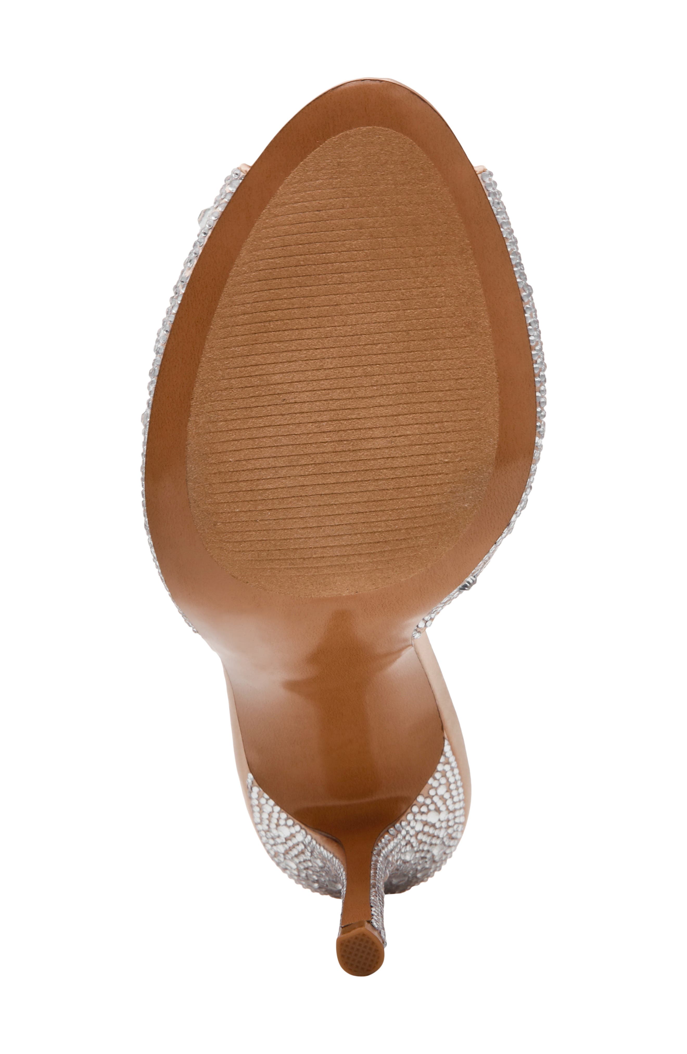 Steve Madden Priya Peep Toe Slide Sandal, Alternate, color, Rhinestone