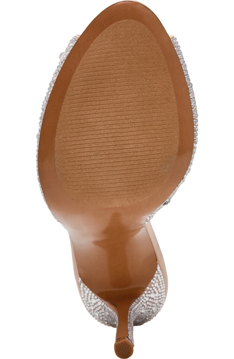 Steve Madden Priya Peep Toe Slide Sandal, Alternate, color, Rhinestone