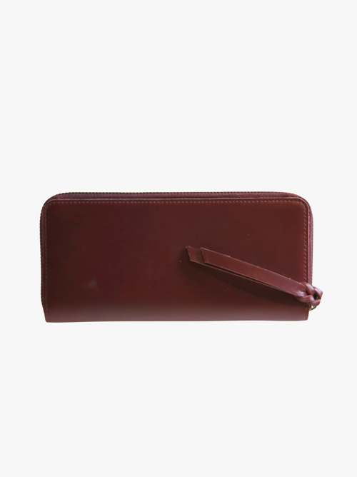 Able Helina Large Zip Around Wallet In Wine
