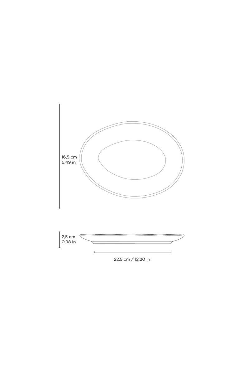 Oval Dessert Plate Set of 6, Alternate, color, Litchi