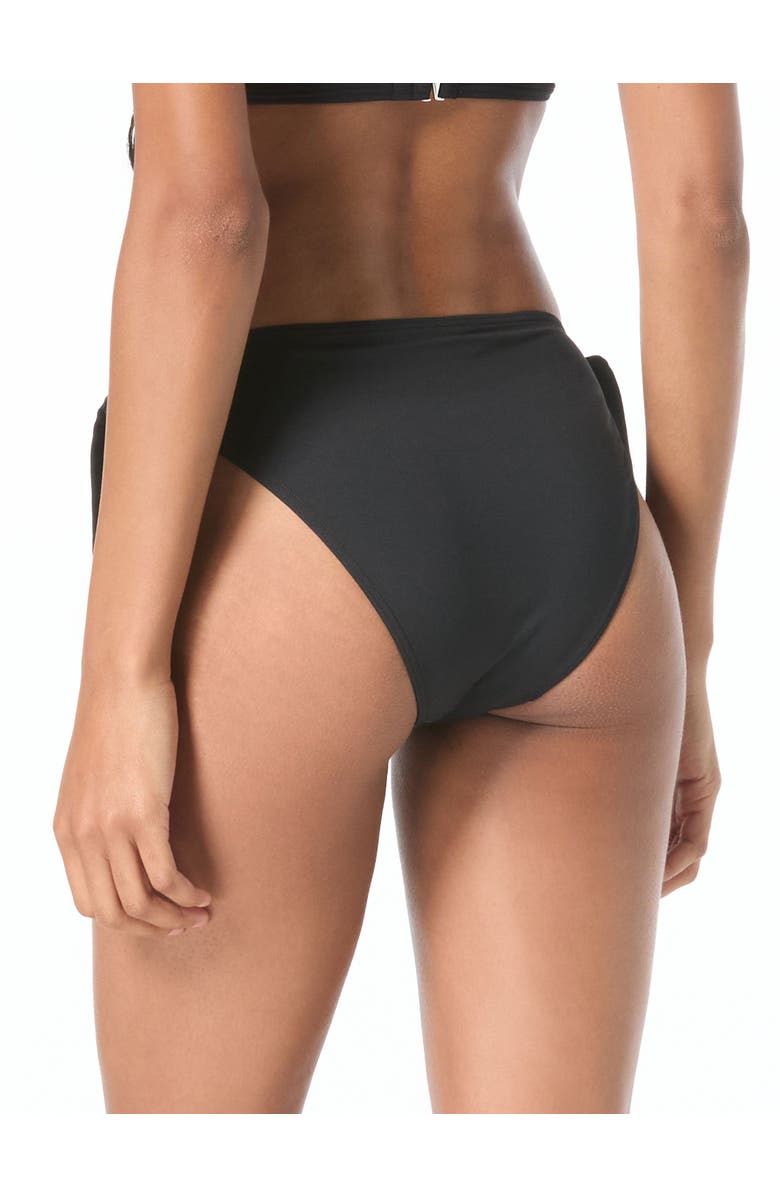 MICHAEL Michael Kors Grommet Solids Bikini Swim Bottom, Alternate, color, Black