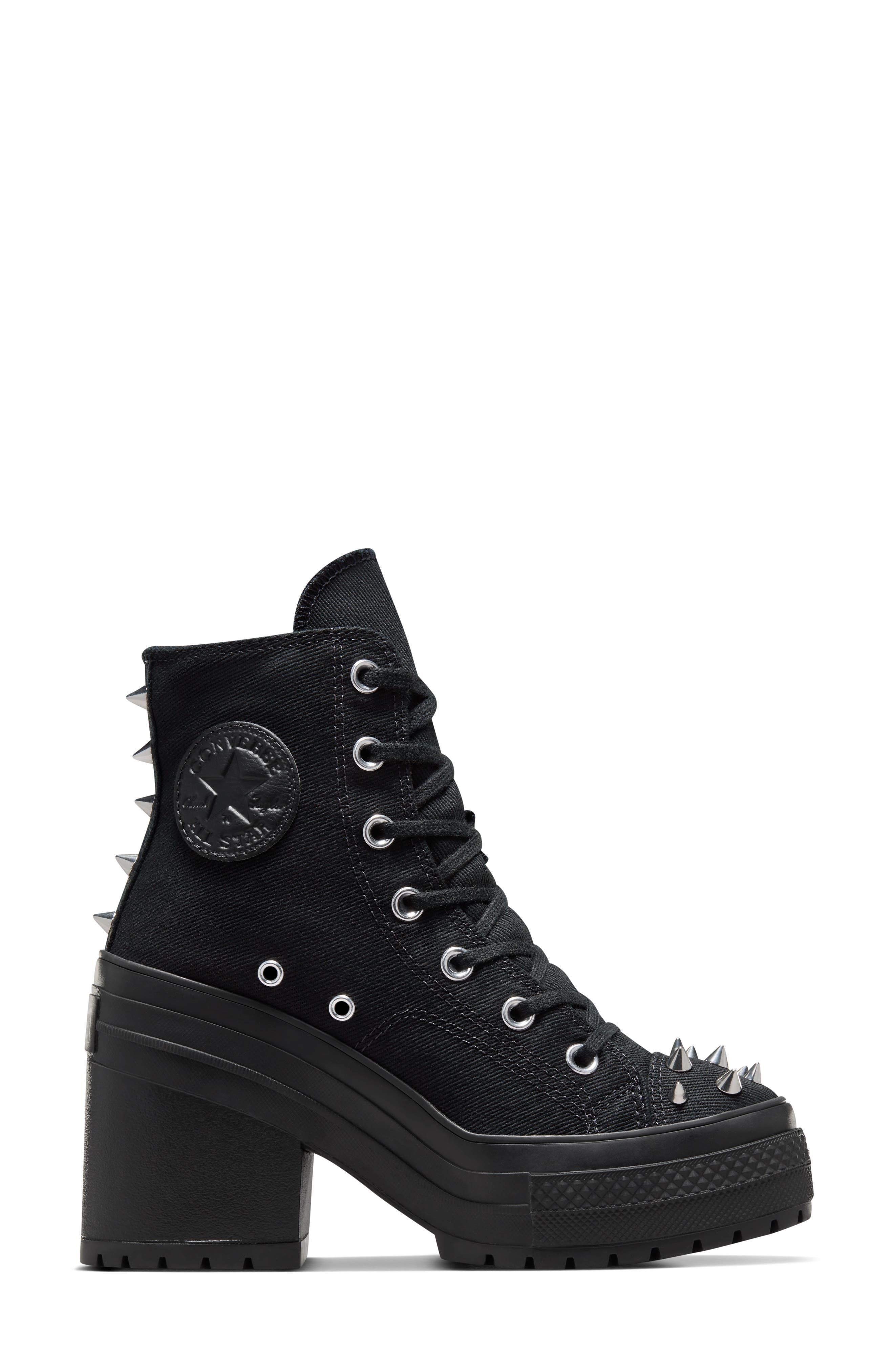 Converse Chuck 70 De Luxe Block Heel Sneaker, Alternate, color, Black/ Black/ Black