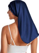 SILKSILKY Elegant Long Pure Silk Bonnet
