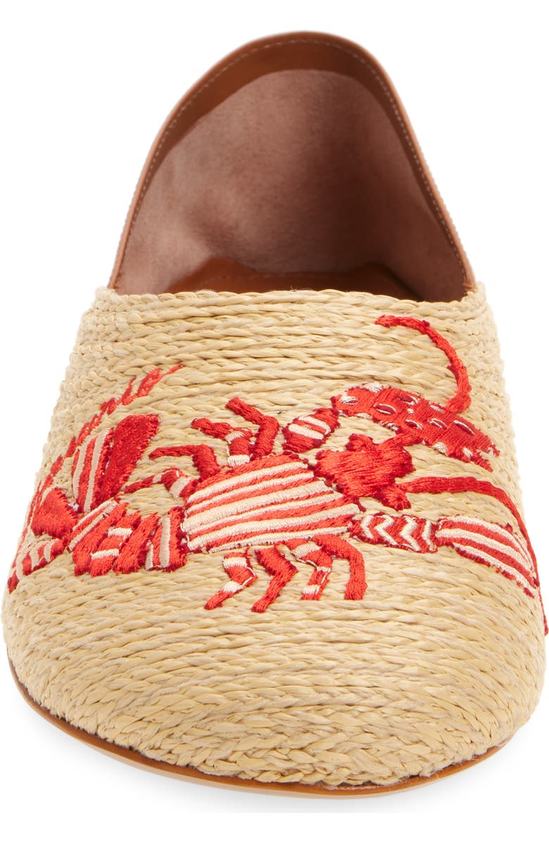 FARM Rio Raffia Flat, Alternate, color, Lobster