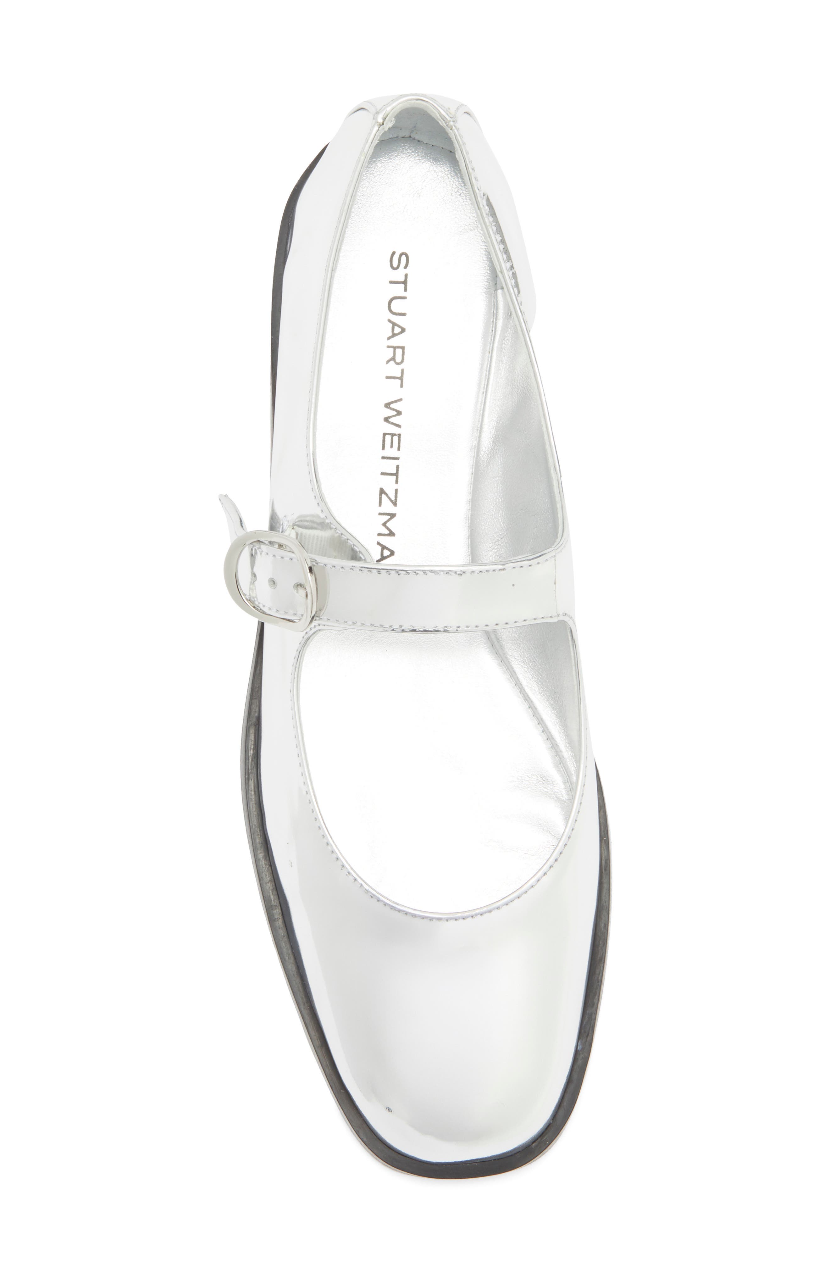 Stuart Weitzman Loralei Mary Jane, Alternate, color, Silver